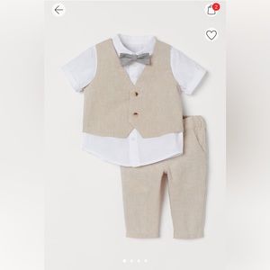 3 piece st with bow tie